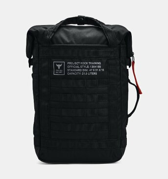 アンダーアーマー メンズ バックパック リュックサック Under Armour Project Rock Box Duffle Backpack - Black/Pitch Gray