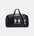 アンダーアーマー メンズ ダッフルバッグ Under Armour UA Hockey Equipment Bag - Black/White