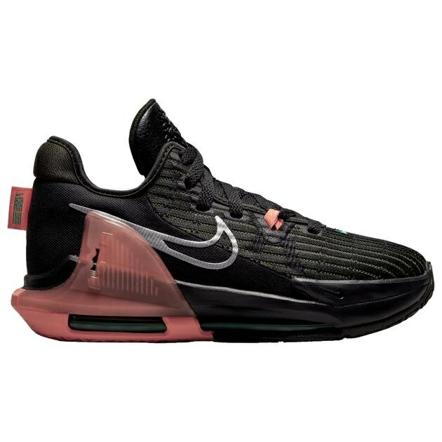 ナイキ キッズ バッシュ Nike LeBron Witness VI GS - Black/Metallic Silver