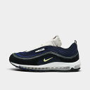 ナイキ メンズ バッシュ Nike Air Max 97 SE - Black/Light Zitron/Deep Royal Blue/Obsidian