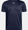 A_[A[}[ LbY TVc Boys' UA Locker T-Shirt - Midnight Navy/Metallic Silver