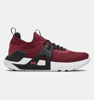 アンダーアーマー メンズ トレーニングシューズ Men's UA Project Rock 4 Training Shoes - League Red/Black