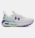 A_[A[}[ fB[X jOV[Y Women's UA HOVR Mega 2 Clone Running Shoes - White/Sea Mist