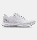 A_[A[}[ Y jOV[Y Men's UA Flow Velociti Wind 2 Running Shoes - White/Halo Gray