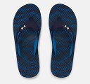 A_[A[}[ Y T_ Men's UA Marathon Key V Sandals - Midnight Navy/Blue Circuit