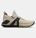 A_[A[}[ Y g[jOV[Y Men's Project Rock 4 Marble Training Shoes - Stone/Jet Gray
