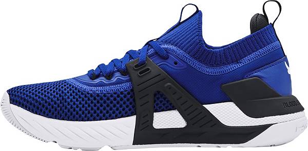 アンダーアーマー メンズ トレーニングシューズ Under Armour Men's Project Rock 4 Training Shoes - Royal/Black/White