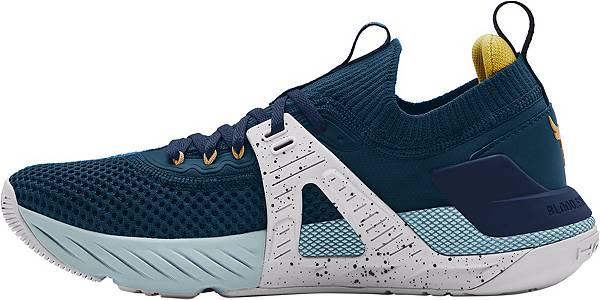 アンダーアーマー メンズ トレーニングシューズ Under Armour Men's Project Rock 4 Training Shoes - Deep Sea/Brkr Blu/Fld Ylw