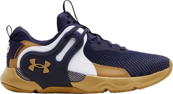 アンダーアーマー メンズ トレーニングシューズ Under Armour Men's HOVR Apex 3 Notre Dame Training Shoes - Navy/Gold