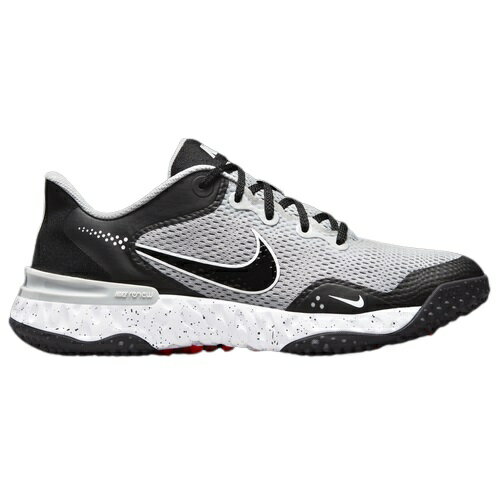 ナイキ メンズ 野球 トレーニングシューズ Nike Alpha Huarache Elite 3 Turf - Light Smoke Grey/Black/White