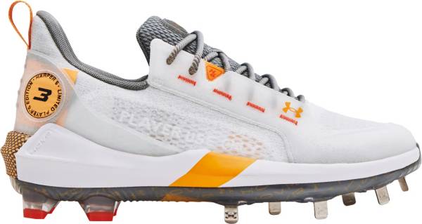 アンダーアーマー メンズ 野球 スパイク Under Armour Men's Harper 6 PE Metal Baseball Cleats - Whit...