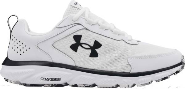 アンダーアーマー メンズ ランニングシューズ Under Armour Men's Charged Assert 9 Running Shoes - White/Black