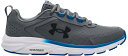 A_[A[}[ Y jOV[Y Under Armour Men's Charged Assert 9 Running Shoes - Grey/White