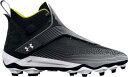 アンダーアーマー メンズ アメフト スパイク Under Armour Men's Hammer MC Football Cleats - Black/Whit...