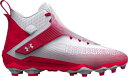 アンダーアーマー メンズ アメフト スパイク Under Armour Men's Hammer MC Football Cleats - White/Red