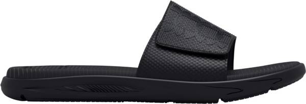 アンダーアーマー メンズ サンダル Under Armour Men's Mercenary Slides - Black/Grey 1