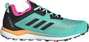 AfB_X Y nCLOV[Y adidas Men's Terrex Agravic Flow Shoes - Acid Mint/Screaming Pink