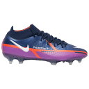 ナイキ メンズ サッカースパイク Nike Phantom GT2 Elite DF FG - College Navy/White/Vivid Purple