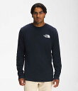 m[XtFCX Y TVc The North Face Menfs Long-Sleeve TNF? Sleeve Hit Tee - Aviator Navy/Aviator Navy