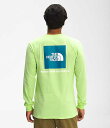 m[XtFCX Y TVc The North Face Menfs Long-Sleeve Box NSE Tee - Sharp Green