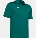 A_[A[}[ Y |Vc Men's UA Performance Team Polo - Coastal Teal/White