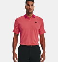 A_[A[}[ Y |Vc Men's UA Performance Stripe Polo - Knock Out/Electric Tangerine