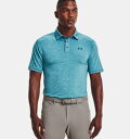 A_[A[}[ Y |Vc Men's UA Playoff Polo 2.0 Heather-Blue Flannel/Blue Note