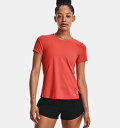 A_[A[}[ fB[X TVc Women's UA Iso-Chill 200 Laser T-Shirt - Vermillion/Reflective