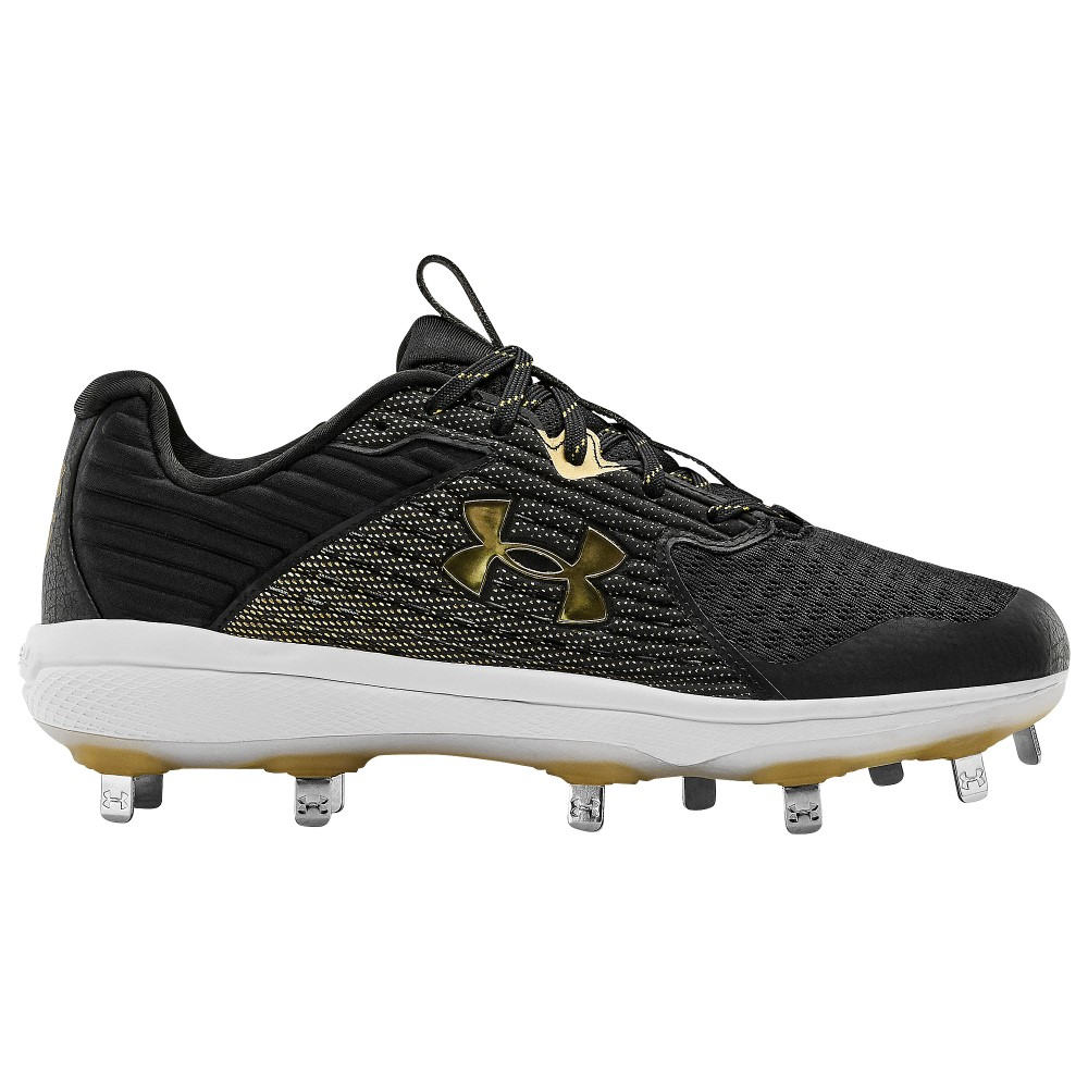 アンダーアーマー メンズ 野球 スパイク Under Armour Yard MT - Black/Black/Metallic Gold