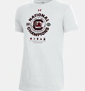 A_[A[}[ LbY TVc Kids' UA Collegiate National Champions Locker Room T-Shirt - University of South Carolina