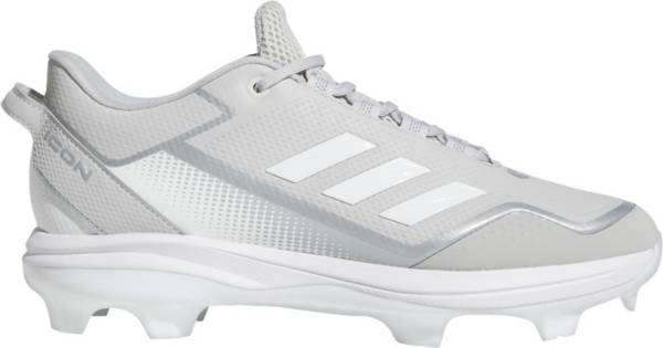 ǥ   ѥ adidas Men's Icon 7 TPU Baseball Cleats - Grey/White