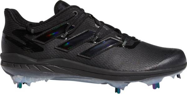 ǥ   ѥ adidas Men's adizero Afterburner 8 Metal Baseball Cleats - Black/Iridescent