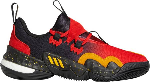 アディダス メンズ トレイヤング1 バッシュ adidas Trae Young 1 Basketball Shoes - Red/Gold