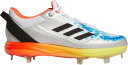 AfB_X Y 싅 XpCN adidas Men's Icon 7 KO Metal Baseball Cleats - Silver/Black