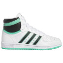 AfB_X LbY Xj[J[ adidas Top 10 GS - White/Black/Hi-Res Green