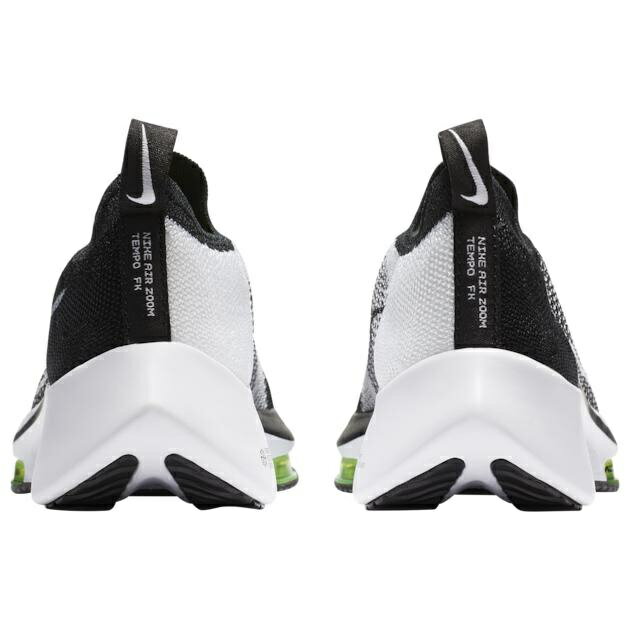 �ʥ��� ���å� ���˥󥰥��塼�� Nike Air Zoom Tempo Flyknit GS - Black/White/Volt
