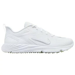 ナイキ メンズ ラクロス トレーニングシューズ Nike Alpha Huarache 8 Pro TF Lax - White/Metallic Silver/Vapor Green