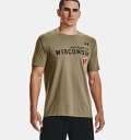 A_[A[}[ Y TVc Men's UA Performance Cotton Collegiate T-Shirt - University of Wisconsin - Madison