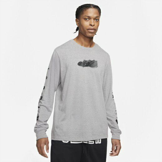 Rakuten - ジョーダン メンズ Tシャツ 長袖 ロンT Jordan Jumpman Flight Long Sleeve T-Shirt - Carbon Heather/Black