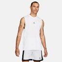 W[_ Y ^Ngbv Jordan Dri-FIT Sport Sleeveless Top - White/Black