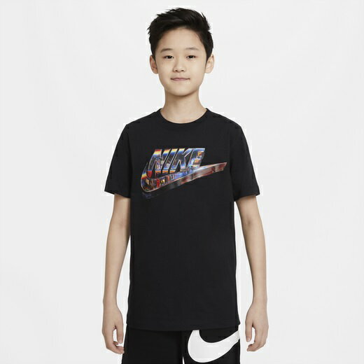 ナイキ キッズ Tシャツ 半袖 Nike NSW Worldwide Icon T-Shirt - Black/Multi