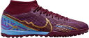 ナイキ メンズ サッカー トレーニングシューズ Nike Mercurial Zoom Superfly 9 Academy KM Turf Soccer Cleats - Red/Purple