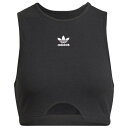 アディダス レディース タンクトップ adidas Ribbed Tank - Black/White