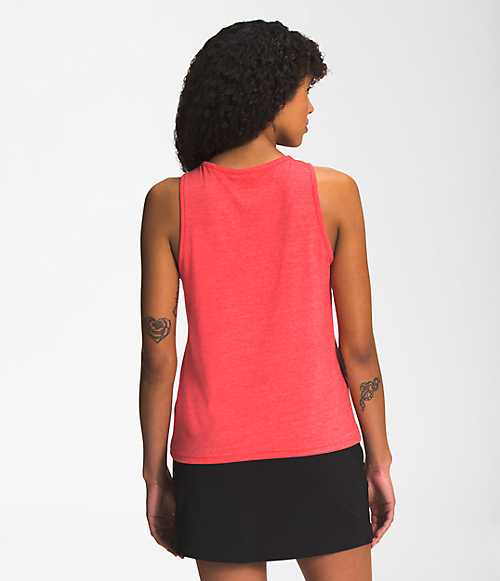 ノースフェイス レディース タンクトップ The North Face Women's Americana Tri-Blend Tank - Horizon Red Heather