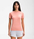 m[XtFCX fB[X TVc The North Face Women's Short Sleeve Logo Marks Tri-Blend Tee - Rose Dawn Heather