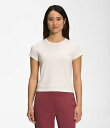 m[XtFCX fB[X TVc The North Face Women's Short Sleeve Simple Logo Tri-Blend Tee - Gardenia White Heather