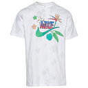 iCL LbY TVc  Nike Swoosh of Paradise AOP T-Shirt - White/Green