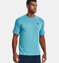 A_[A[}[ Y TVc Men's UA Training Vent 2.0 Short Sleeve - Fresco Blue/Academy