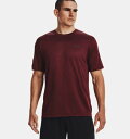 A_[A[}[ Y TVc Men's UA Training Vent 2.0 Short Sleeve - Chestnut Red/Black