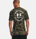 A_[A[}[ Y TVc Men's UA Freedom Camo T-Shirt - Marine OD Green/White